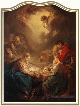 Adoration des bergers François Boucher Nu Peinture à l'huile